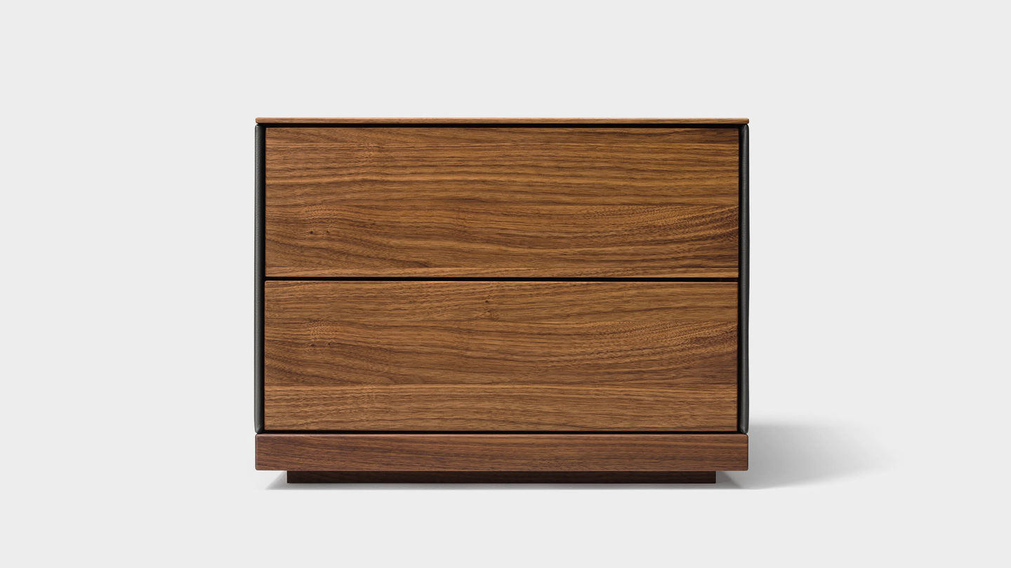 riletto bedside cabinet in walnut