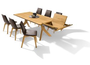 Table extensible yps en bois avec chaises lui