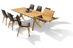 Table extensible yps en bois avec chaises lui