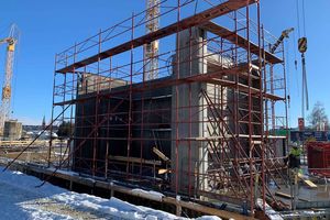 Baufortschritt Stiegenhaus der TEAM 7 Welt.