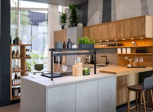 echt.zeit kitchen in oak at the Team 7 Welt Store Ried