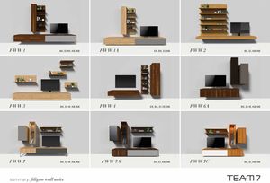 Planning examples for the filigno wall unit by TEAM 7