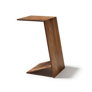 Table d'appoint sidekick en bois massif avec canapé