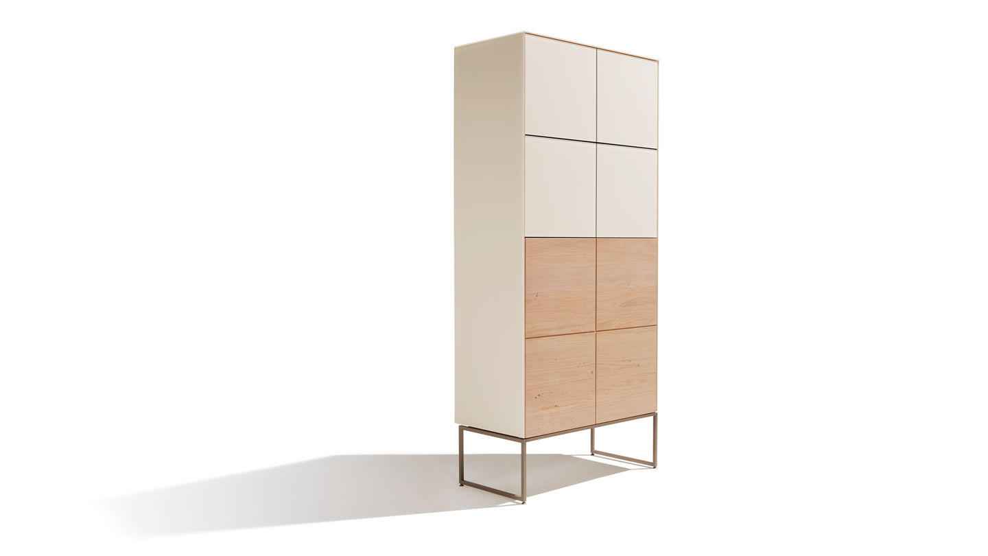 Highboard cubus pure in Erle Weißöl