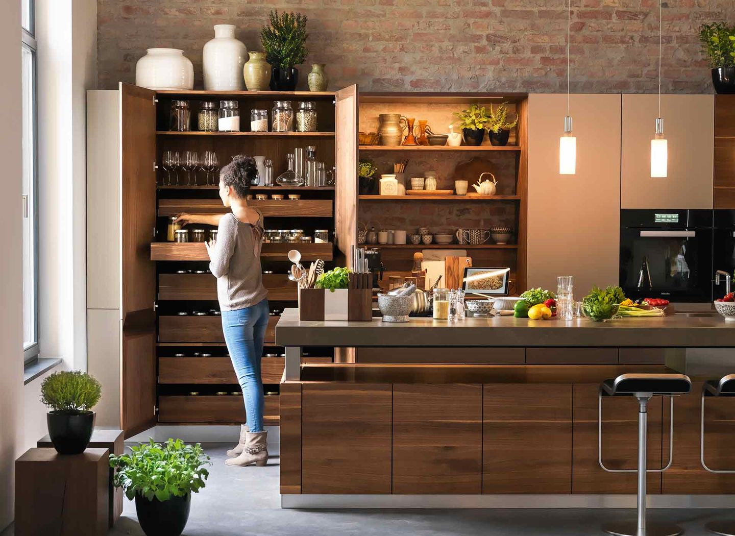 k7 kitchen island with drawer made of solid wood