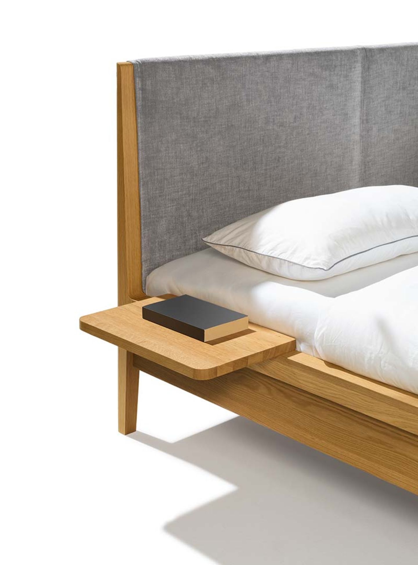 mylon bed console with oak by TEAM 7