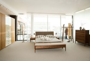 mylon bed in walnut TEAM 7 Salzburg