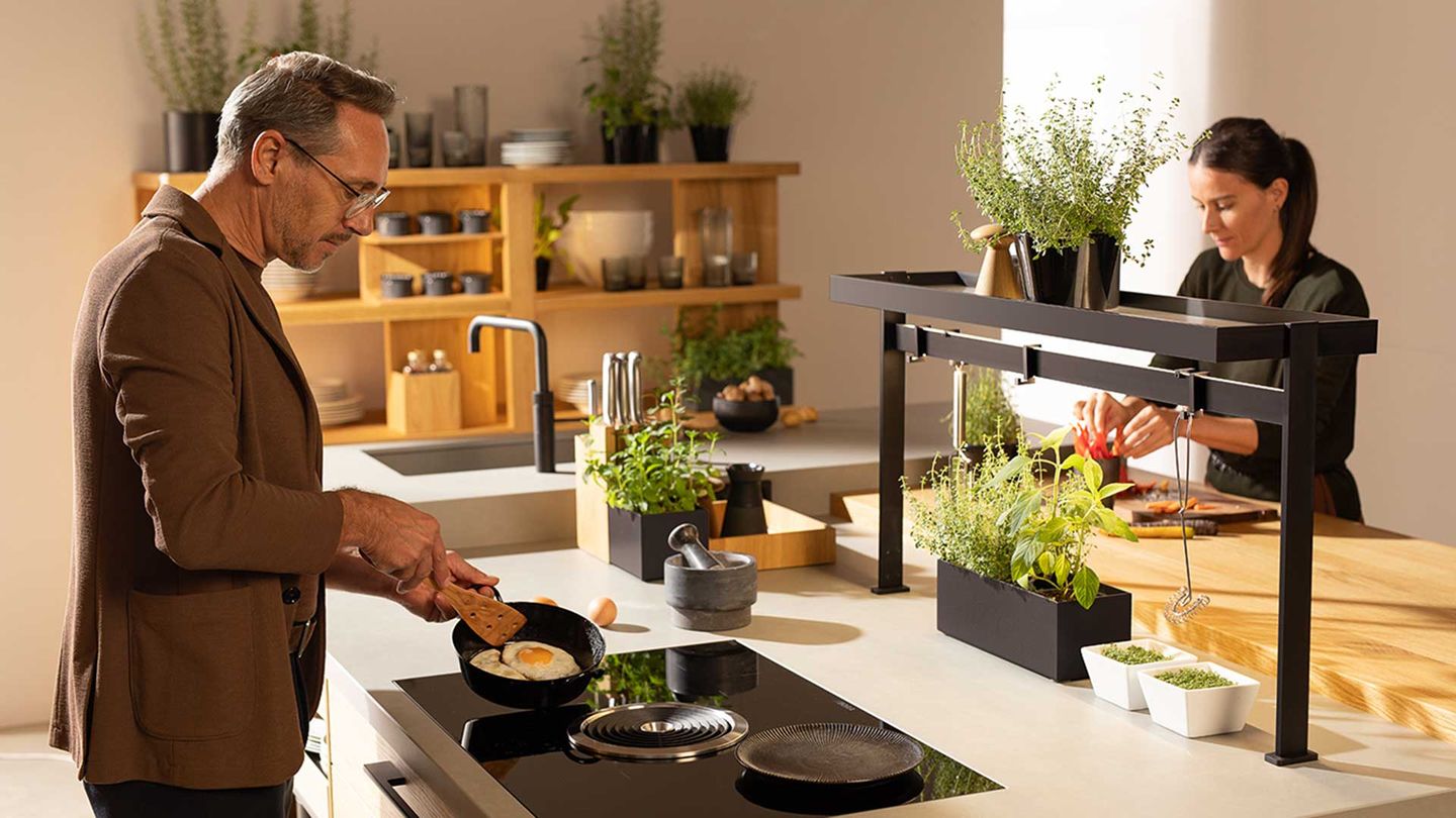 various work surfaces of the echt.zeit kitchen