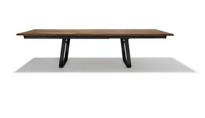 nox extendable table in wood type walnut 