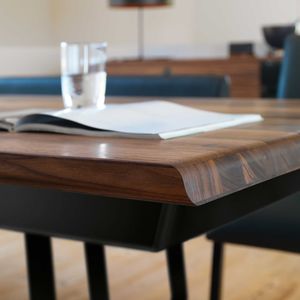 nox table made from natural, solid wood 