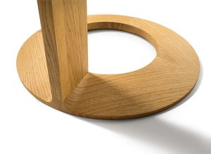 loup side table made of solid wood with detailed craftsmanship