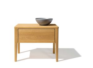 mylon bedside cabinet with a drawer in oak