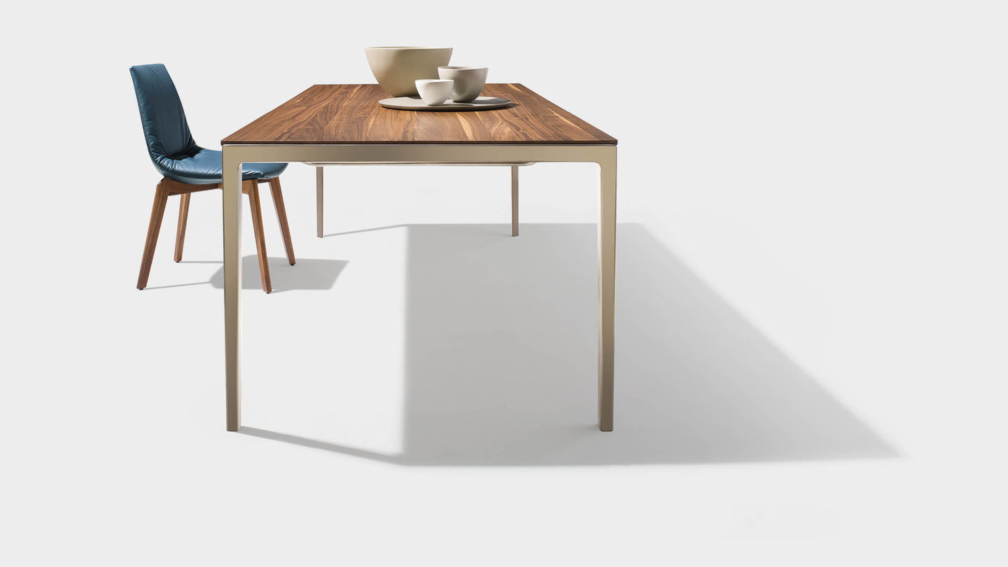 tak solid wood table in walnut 