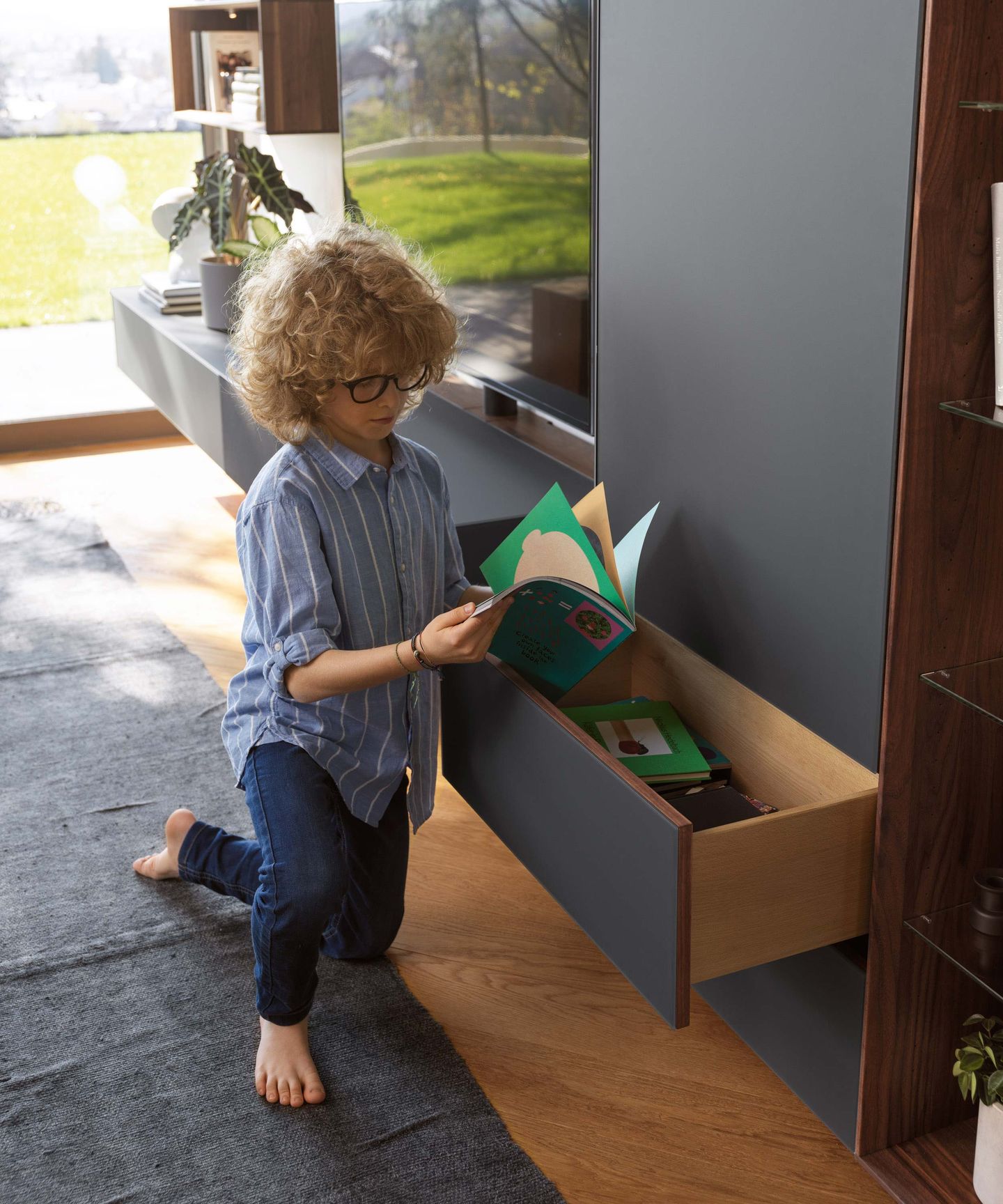 cubus pure wall unit with drawer