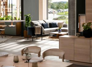 TEAM 7 World Store exhibition with seatingscape and filigno occasional furniture