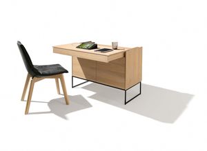 extended filigno writing desk offers legroom when sitting