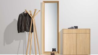 filigno entry hall with hood clothes rack in oak white oil