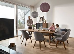 taso extendable table in walnut