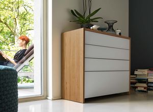 lunetto dresser made of solid wood 