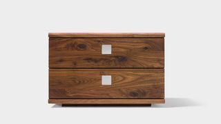 nox bedside cabinet in walnut 