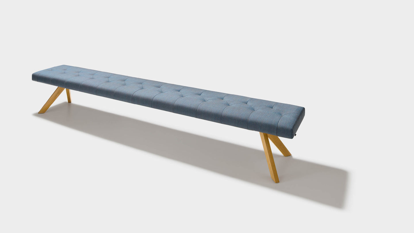 yps bench in fabric without backrest